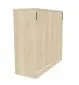 Szafka biurowa przesuwna EASY SPACE CABINET S 3-OH 120cm akacjowa zamykana I sklep meblowy MIRAT.