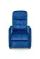 Fotel do salonu FELIPE 2 VELVET granatowy z funkcją relaks | MIRAT. styl LOFT