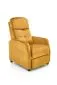 Fotel wypoczynkowy FELIPE 2 VELVET musztardowy rozkładany | MIRAT. styl LOFT