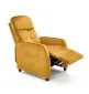 Fotel wypoczynkowy FELIPE 2 VELVET musztardowy rozkładany | MIRAT. styl LOFT