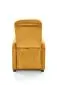 Fotel wypoczynkowy FELIPE 2 VELVET musztardowy rozkładany | MIRAT. styl LOFT