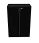 Komoda biurowa EASY SPACE CABINET H-D2 3-OH 80cm czarna zamykana I sklep meblowy MIRAT.