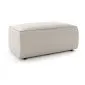 Pufa prostokątna FELICIA kremowa podnóżek I sklep meblowy MIRAT.  kolekcja FELICIA