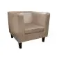 Fotel GRON VELVET beżowy do salonu | MIRAT. w stylu kolekcja