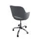 Fotel IZMA VELVET szary do biurka na chromowanej podstawie | MIRAT.