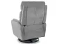 Fotel rozkładany obrotowy ARGOS aksamit szary | MIRAT