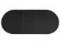 Owalny stół ceramiczny Gaston 140(180)x80 cm czarny marmur | MIRAT styl LOFT