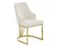 Krzesło tapicerowane ALURE VELVET jasnobeżowe I sklep meblowy MIRAT. styl GLAMOUR