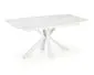 Stół rozkładany VIVALDI 160(200)x89 biały marmur w stylu glamour | MIRAT.