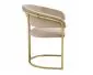 Krzesło tapicerowane TULIPE VELVET beżowe I sklep meblowy MIRAT. styl GLAMOUR