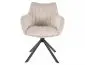 Krzesło tapicerowane AZALIA VELVET jasnobeżowe obrotowe  I sklep meblowy MIRAT. styl GLAMOUR, LOFT