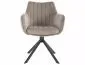Krzesło tapicerowane AZALIA VELVET ciemnobeżowe obrotowe  I sklep meblowy MIRAT. styl GLAMOUR, LOFT