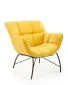 Fotel tapicerowany BELTON żółty wypoczynkowy I sklep meblowy MIRAT. styl LOFT