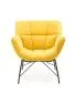 Fotel tapicerowany BELTON żółty wypoczynkowy I sklep meblowy MIRAT. styl LOFT