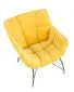 Fotel tapicerowany BELTON żółty wypoczynkowy I sklep meblowy MIRAT. styl LOFT