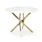 Stół RAYMOND 2 100x100 biały marmur/złoty I sklep meblowy MIRAT. styl GLAMOUR