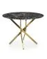 Stół RAYMOND 2 100x100 czarny marmur/złoty I sklep meblowy MIRAT. styl GLAMOUR