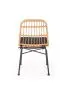 Krzesło K401 rattanowe na metalowej podstawie | MIRAT.
