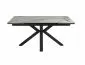 Stół rozkładany COLUMBUS CERAMIC 160(240)x90 biały/czarny mat z blatem ceramicznym I sklep meblowy MIRAT. styl GLAMOUR