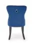 Krzesło tapicerowane MIYA VELVET granatowe pikowane z kołatką | MIRAT. styl GLAMOUR