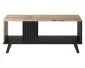 Stolik kawowy RANDOM LAW-1 dąb/czarny do salonu | MIRAT. styl LOFT kolekcja RANDOM