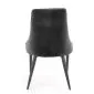 Krzesło tapicerowane K365 VELVET czarne pikowane I sklep meblowy MIRAT.