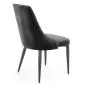 Krzesło tapicerowane K365 VELVET czarne pikowane I sklep meblowy MIRAT.