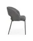 Krzesło tapicerowane K373 szare z łukowym oparciem na czarnych nogach | MIRAT.