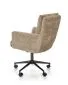 Fotel biurowy FLORES jasnobrązowy z podłokietnikami | MIRAT.