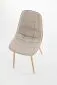 Krzesło tapicerowane K316 beżowe w stylu skandynawskim I sklep meblowy MIRAT.