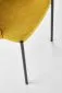 Krzesło tapicerowane K373 musztardowe na metalowych nogach I sklep meblowy MIRAT. styl LOFT