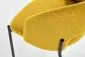 Krzesło tapicerowane K373 musztardowe na metalowych nogach I sklep meblowy MIRAT. styl LOFT