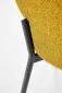 Krzesło tapicerowane K373 musztardowe na metalowych nogach I sklep meblowy MIRAT. styl LOFT