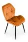 Krzesło tapicerowane K453 VELVET cynamonowe na metalowych nogach I sklep meblowy MIRAT.