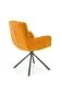 Krzesło tapicerowane K495 musztardowe obracane loftowe I sklep meblowy MIRAT. styl LOFT