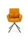 Krzesło tapicerowane K495 musztardowe obracane loftowe I sklep meblowy MIRAT. styl LOFT