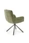 Krzesło tapicerowane K495 oliwkowe obracane na metalowych nogach I sklep meblowy MIRAT.