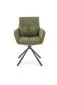 Krzesło tapicerowane K495 oliwkowe obracane na metalowych nogach I sklep meblowy MIRAT.