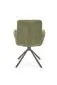 Krzesło tapicerowane K495 oliwkowe obracane na metalowych nogach I sklep meblowy MIRAT.