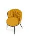 Krzesło tapicerowane K516 musztardowe plecione I sklep meblowy MIRAT. styl LOFT