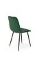 Krzesło tapicerowane K525 VELVET ciemne zielone na metalowych nogach I sklep meblowy MIRAT. styl GLAMOUR, LOFT