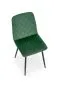 Krzesło tapicerowane K525 VELVET ciemne zielone na metalowych nogach I sklep meblowy MIRAT. styl GLAMOUR, LOFT