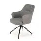 Krzesło tapicerowane K527 szare obracane I sklep meblowy MIRAT.