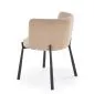 Krzesło tapicerowane K531 VELVET beżowe na metalowych nogach I sklep meblowy MIRAT. styl LOFT