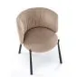 Krzesło tapicerowane K531 VELVET beżowe na metalowych nogach I sklep meblowy MIRAT. styl LOFT