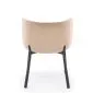 Krzesło tapicerowane K531 VELVET beżowe na metalowych nogach I sklep meblowy MIRAT. styl LOFT