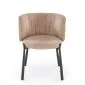 Krzesło tapicerowane K531 VELVET beżowe na metalowych nogach I sklep meblowy MIRAT. styl LOFT