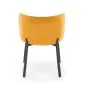 Krzesło tapicerowane K531 VELVET musztardowe welurowe I sklep meblowy MIRAT. styl LOFT