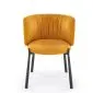 Krzesło tapicerowane K531 VELVET musztardowe welurowe I sklep meblowy MIRAT. styl LOFT