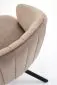 Krzesło tapicerowane K533 cappuccino/czarne obracane na metalowych nogach I sklep meblowy MIRAT. styl LOFT